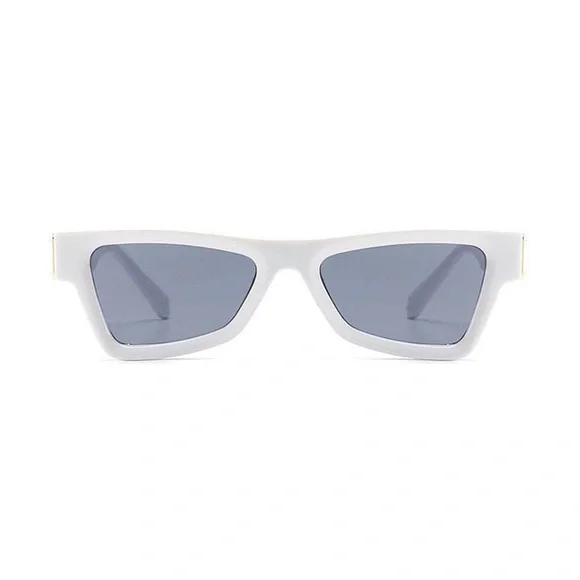 Retro Rectangular Winged Sunglasses - Picture 2 of 4
